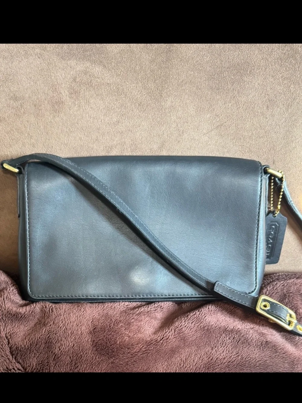 Vintage Y2K Coach Leather Crossbody Bag